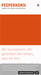 Mobile Screenshot of peeperkorn.de